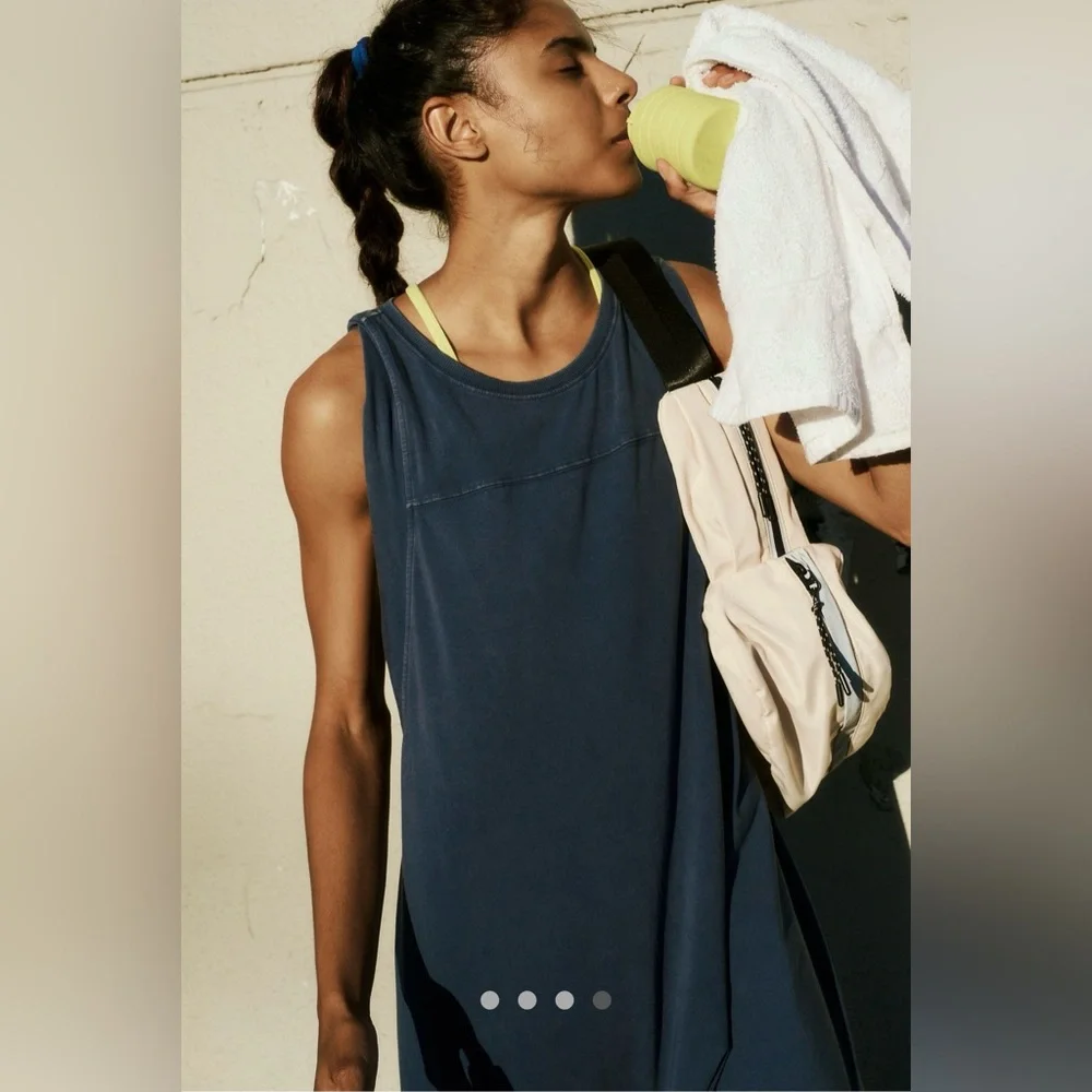 NWT FREE PEOPLE MOVEMENT Hot Shot Twisted Onesie In Supernova MSRP $80 - Picture 2 of 10